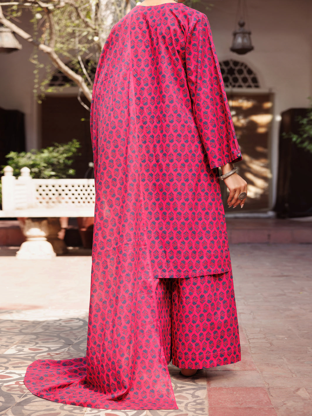 Fuchsia Lawn 3 Piece Stitched - ALP-3PS-2122