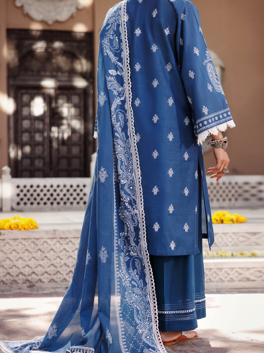 Blue Lawn 3 Piece Stitched - ALP-3PS-2126