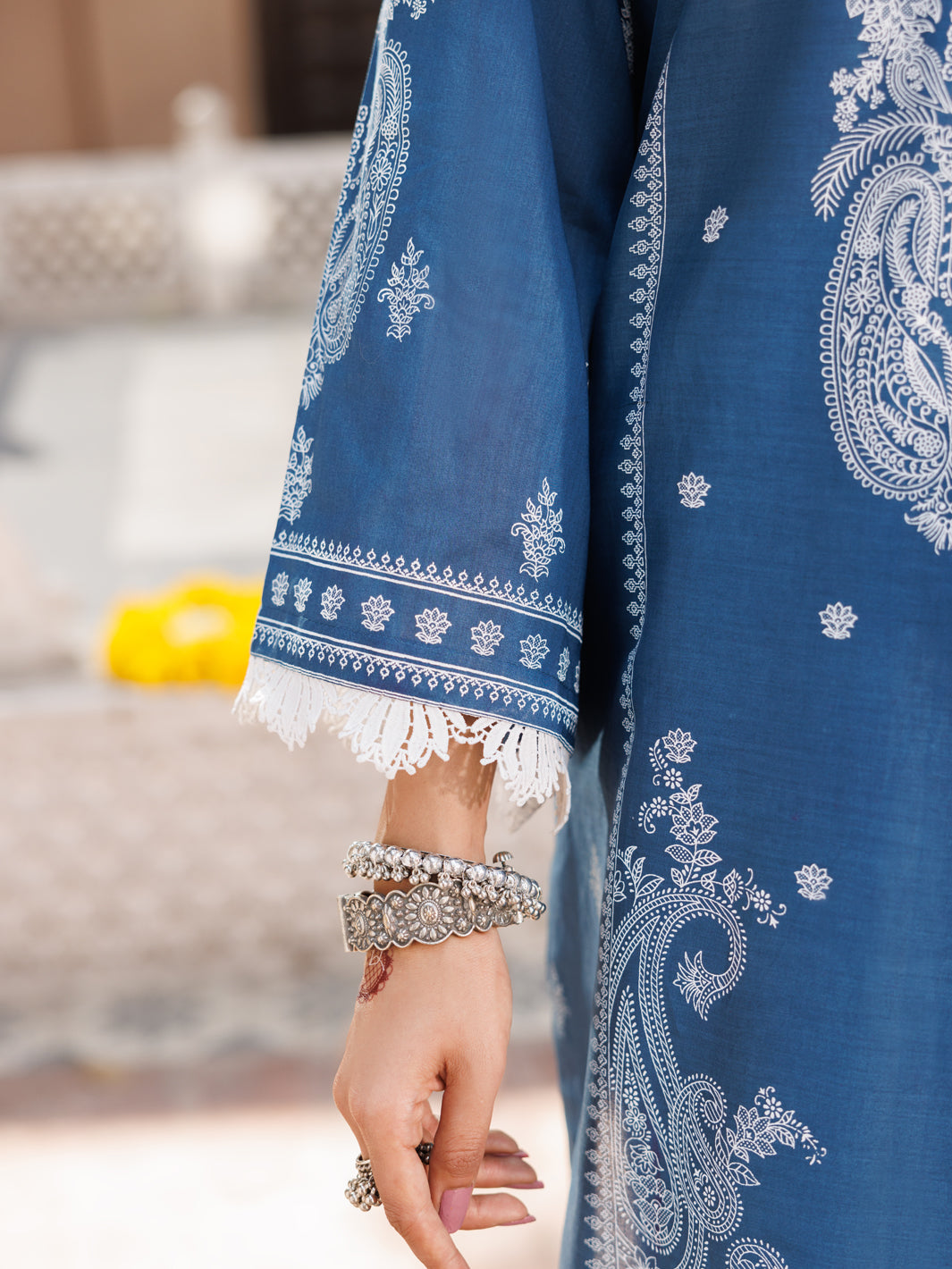 Blue Lawn 3 Piece Stitched - ALP-3PS-2126