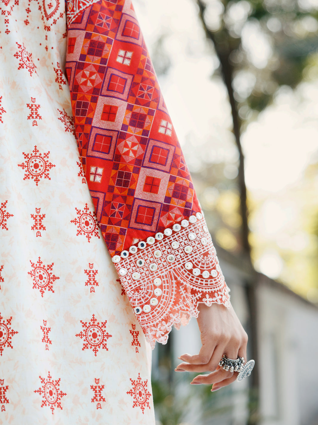 Cream Lawn 3 Piece Stitched - ALP-3PS-2138