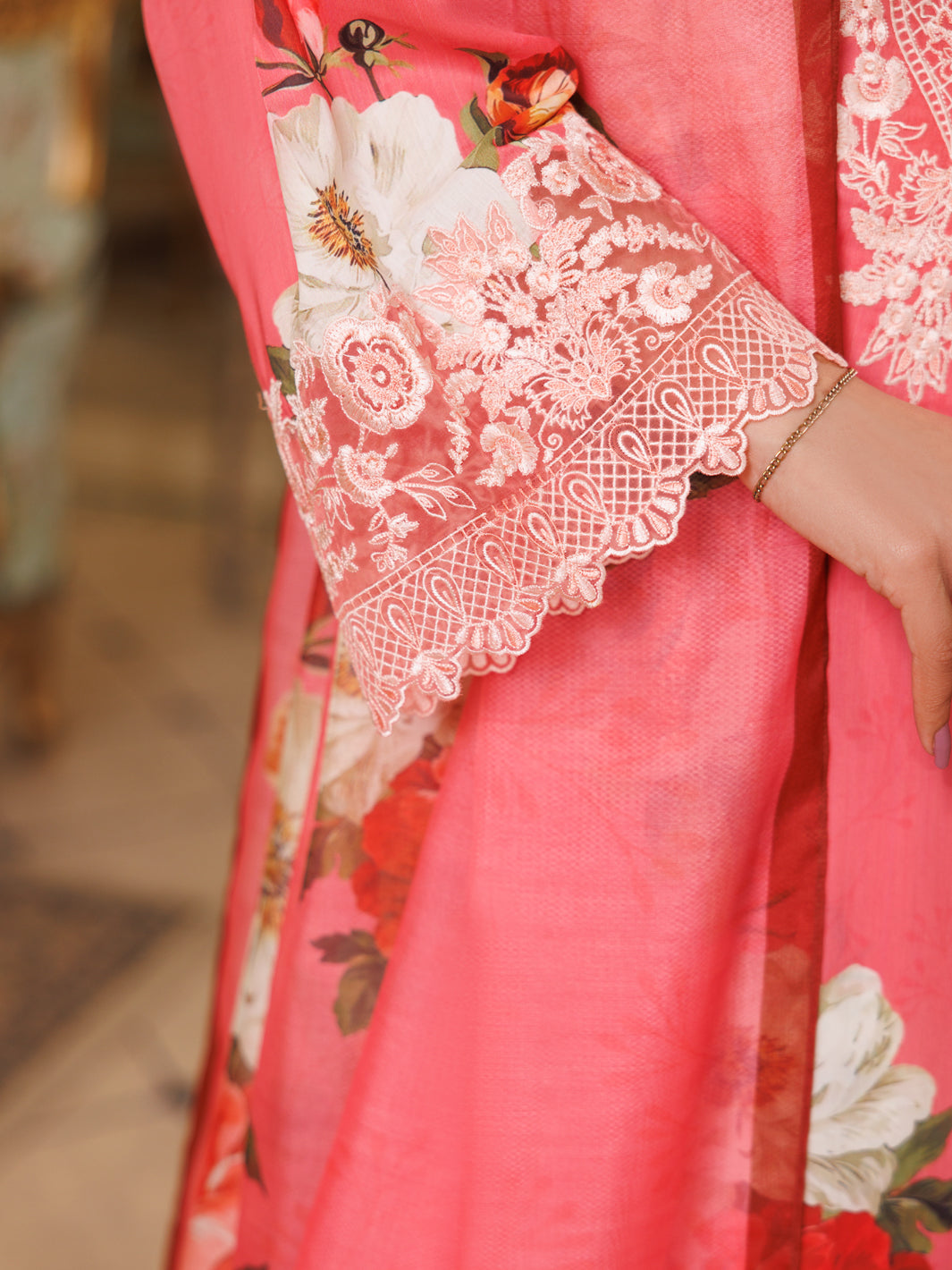 Pink Lawn 3 Piece Stitched - ALP-3PS-2151