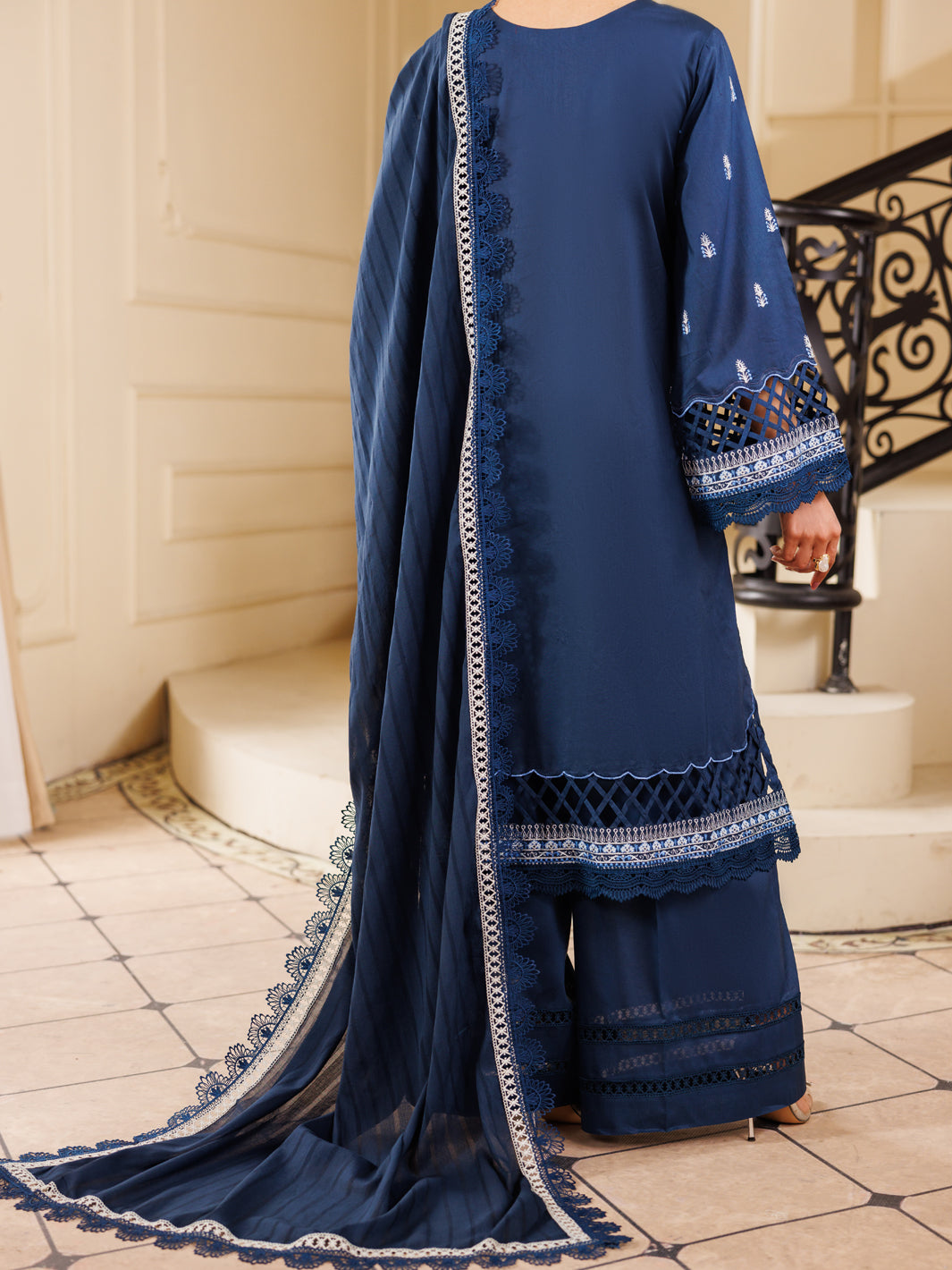 Blue Lawn 3 Piece Unstitched - ALP-3PS-2226