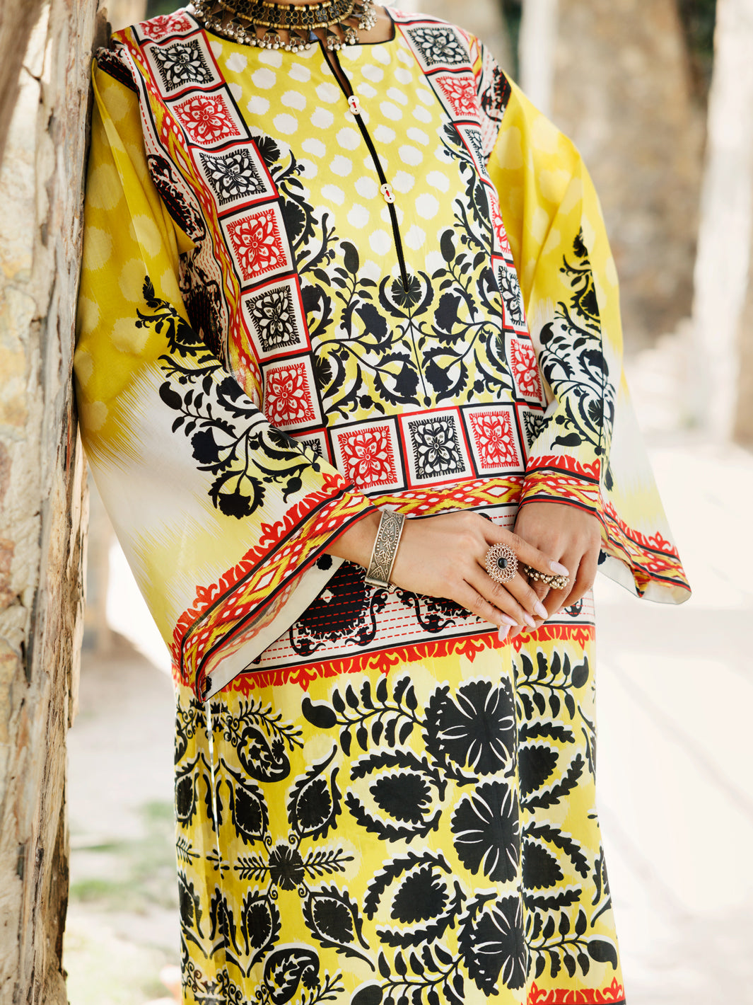 Yellow Lawn Women Kurti - ALP-LK-2277