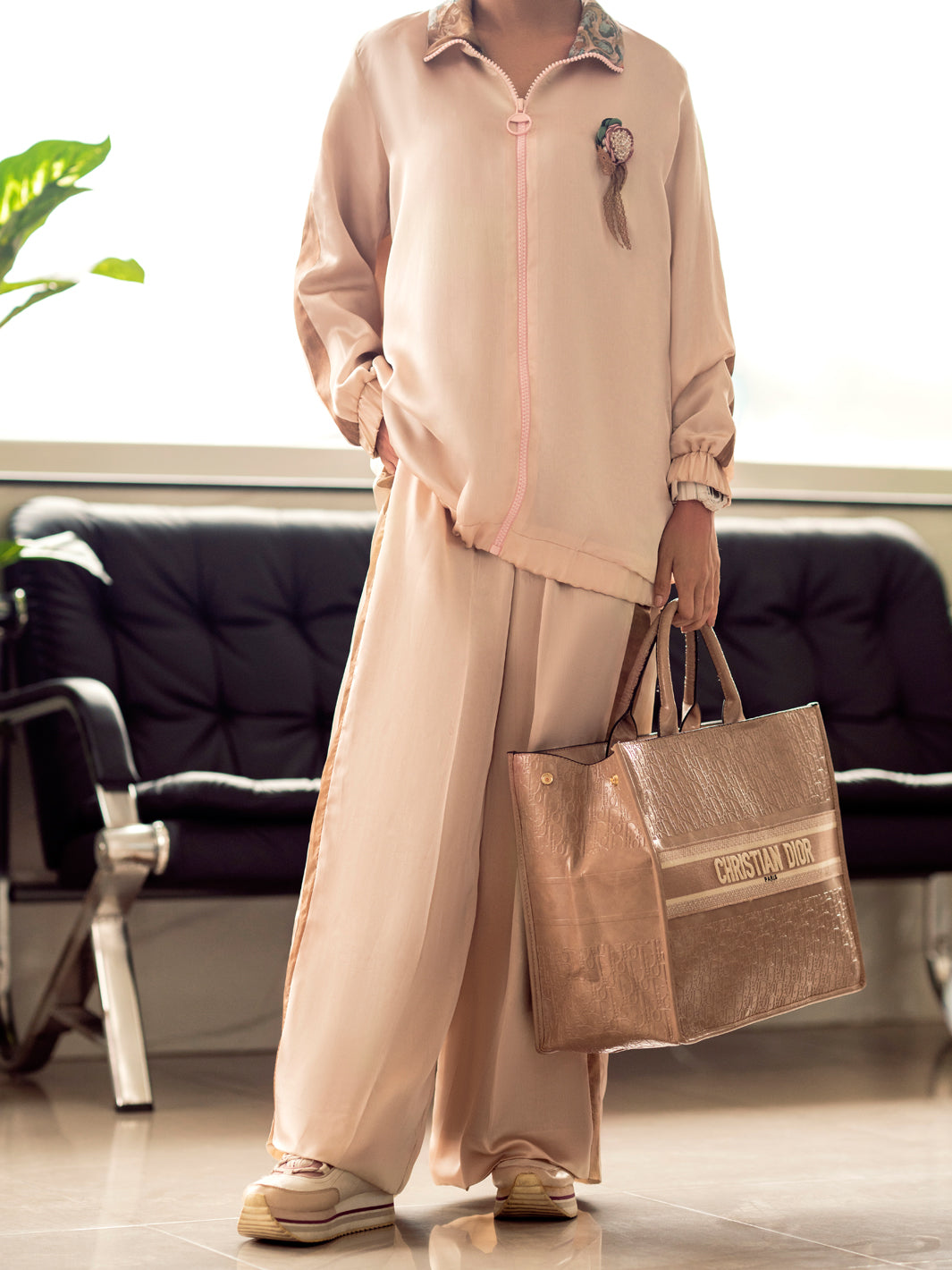 Coffee Silk 2 Piece Stitched - ALP-2PS-LKS-1698