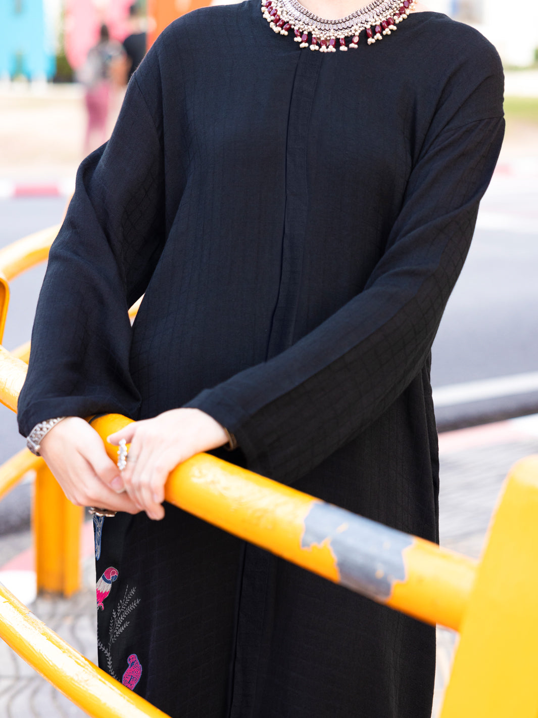 Black Cotton Dobby 2Pc Stitched - ALP-2PS-LKS-1821