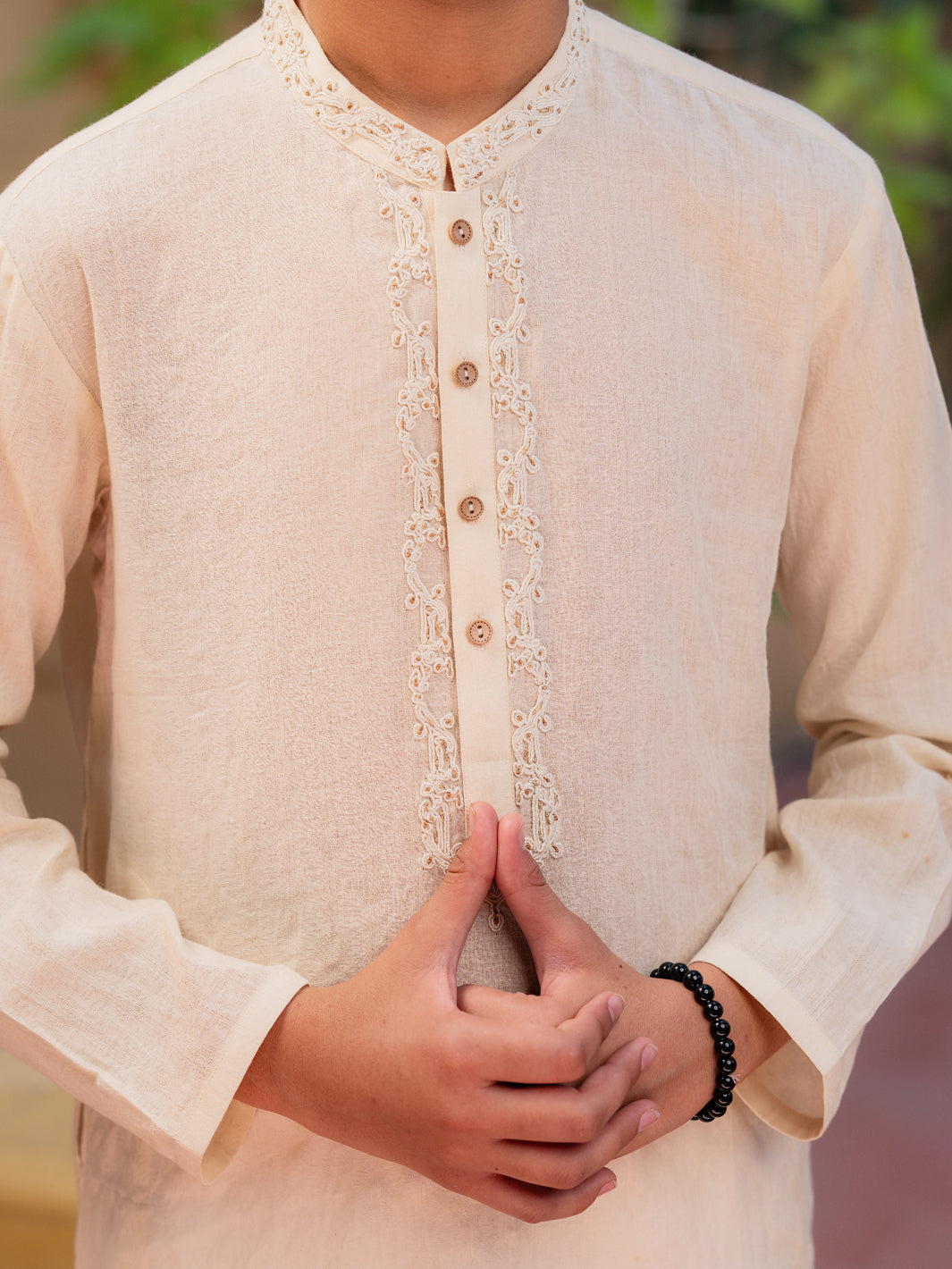 Cream Cotton Kurta - ALT-K-065