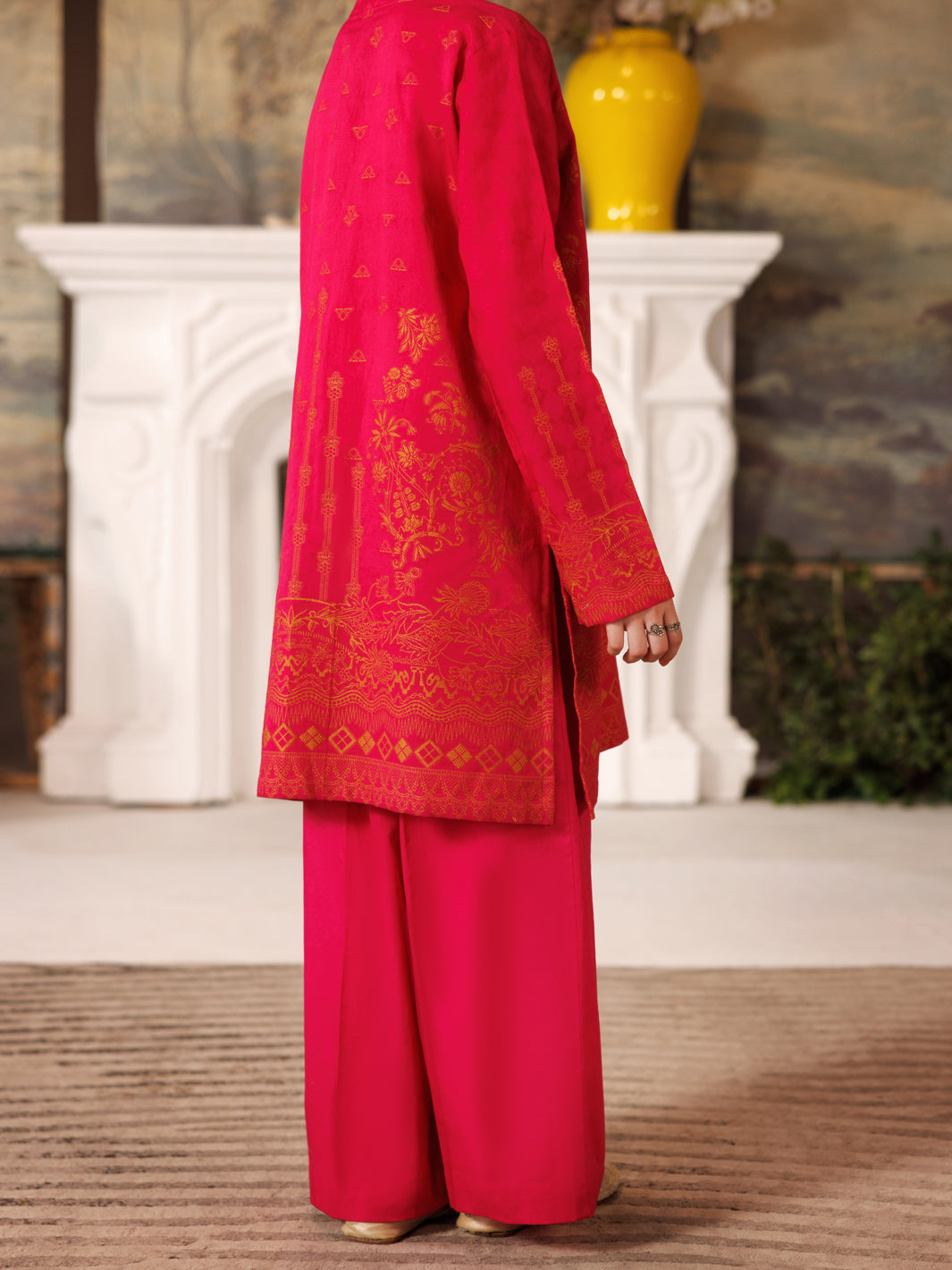 Pink Jacquard 2Pc Stitched - ALT-2PS-LKS-1162