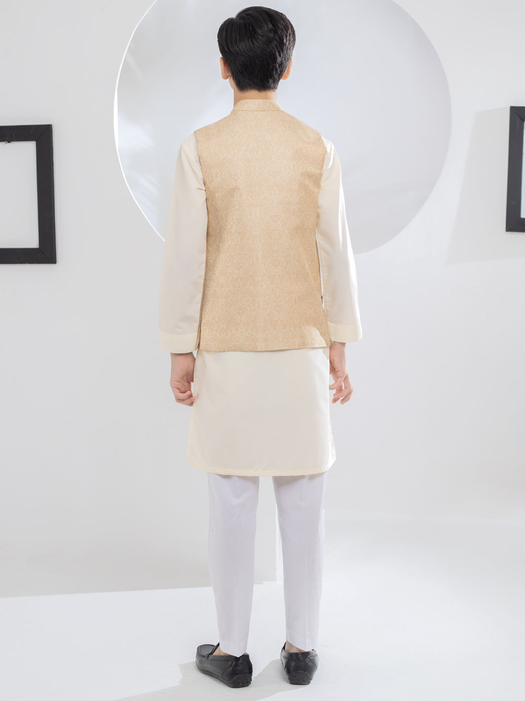 Beige Blended Boy Waistcoat - ALT-WC-009