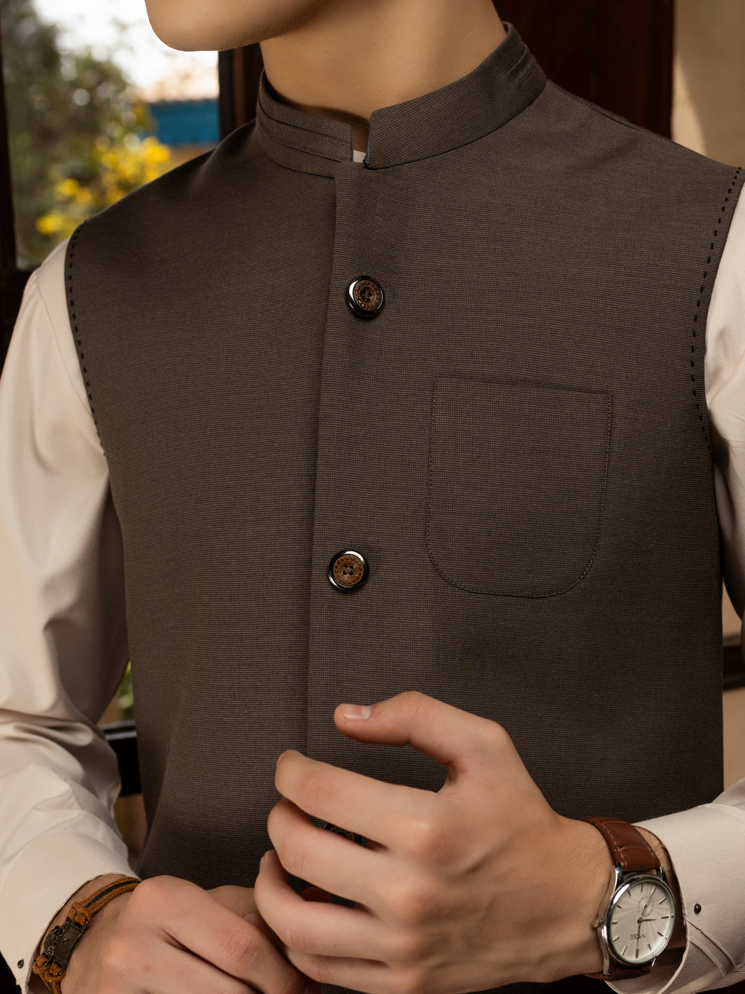Grey Blended Waistcoat - ALT-WC-017