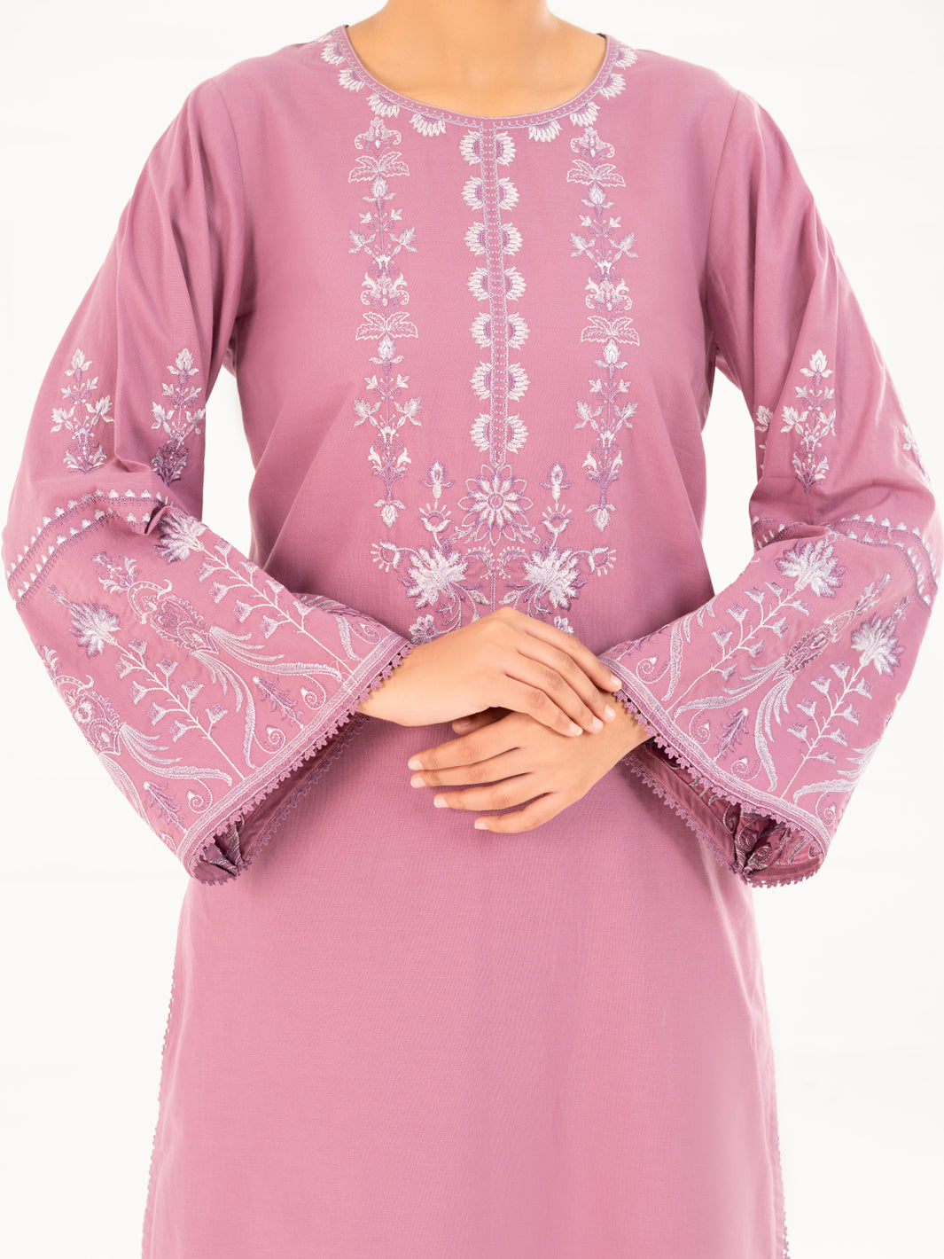 Lilac Cambric Kurti - AWP-LK-849