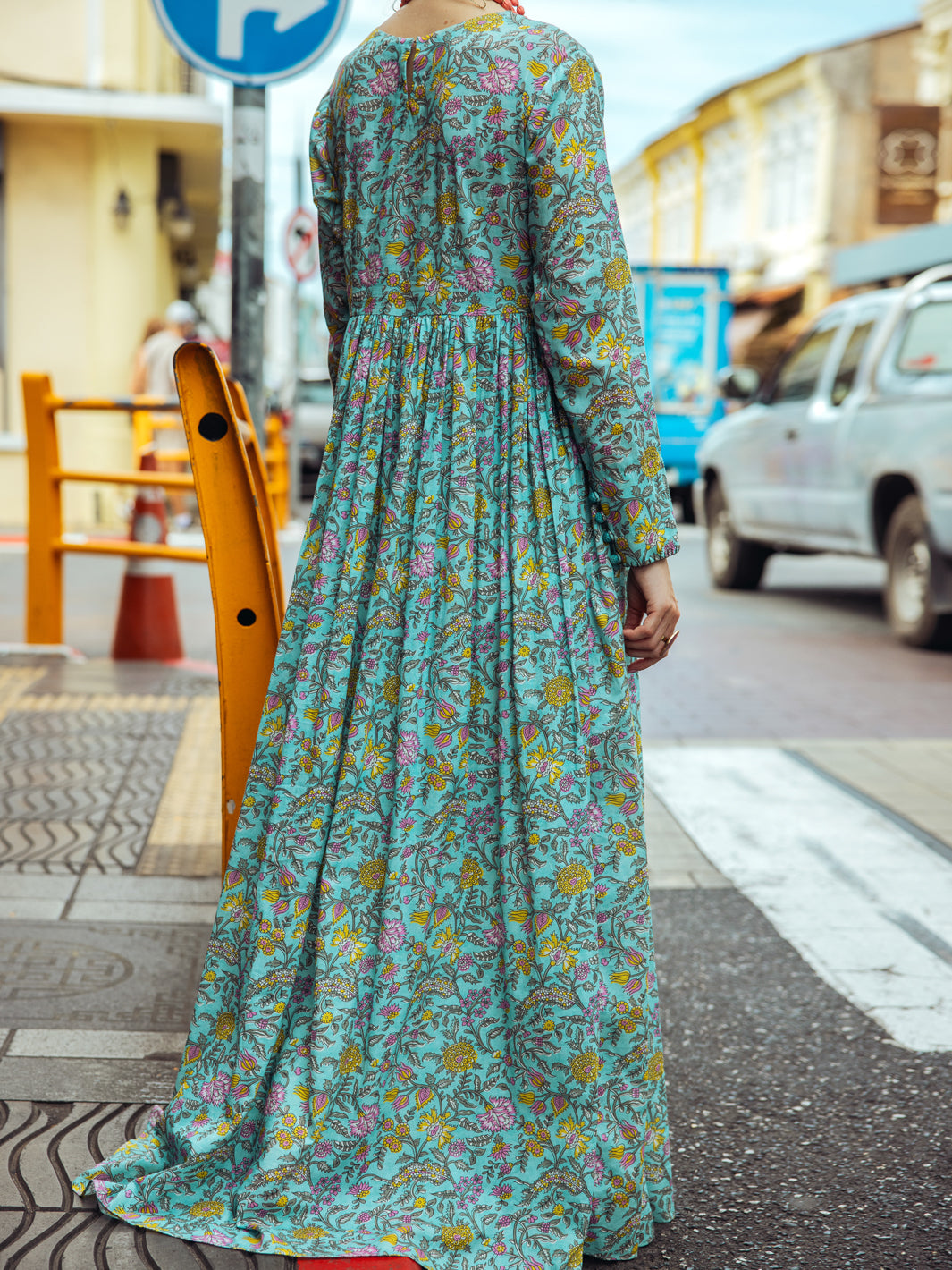 Aqua Blue Lawn Tunic - ALP-LK-1762