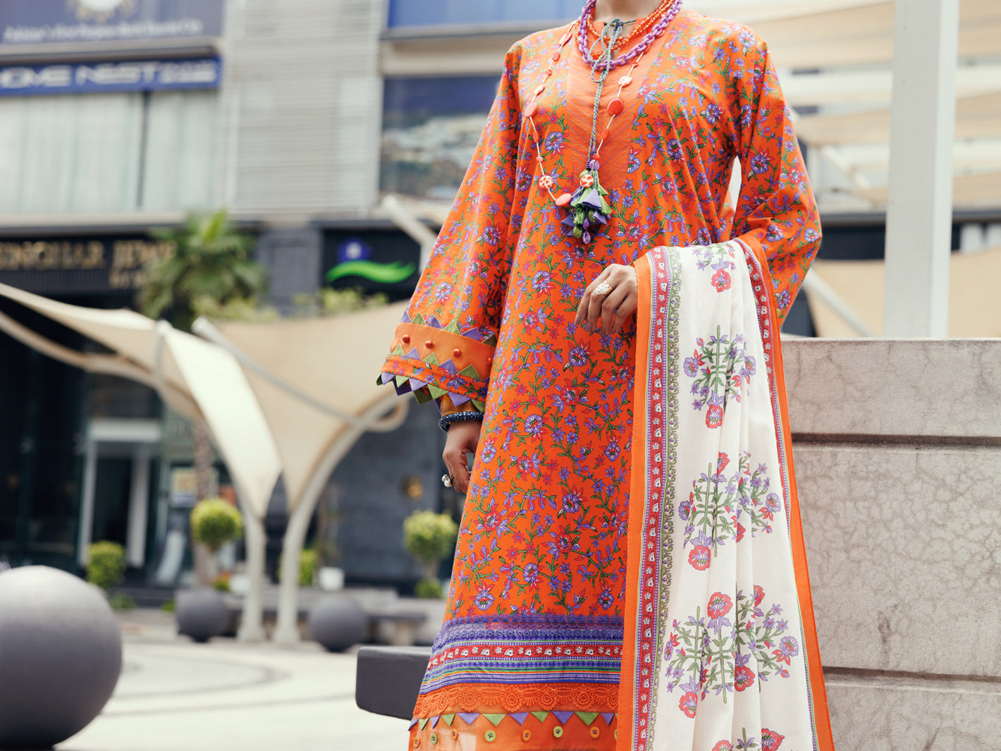 Terracotta Lawn 2Pc Unstitched - ALP-2PS-SLKD-UN-2265
