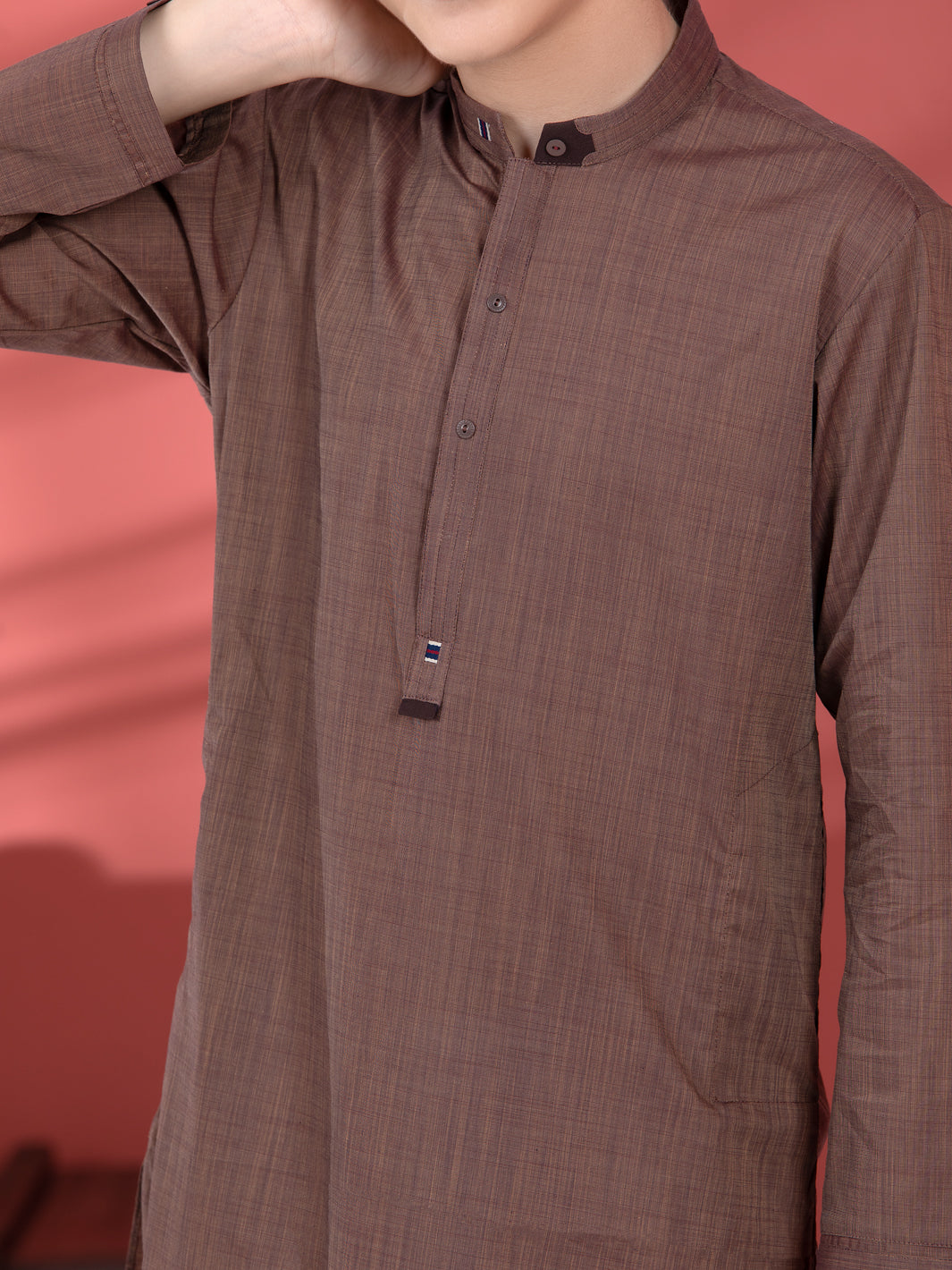 Brown Cotton Boy Kurta - ALT-K-010