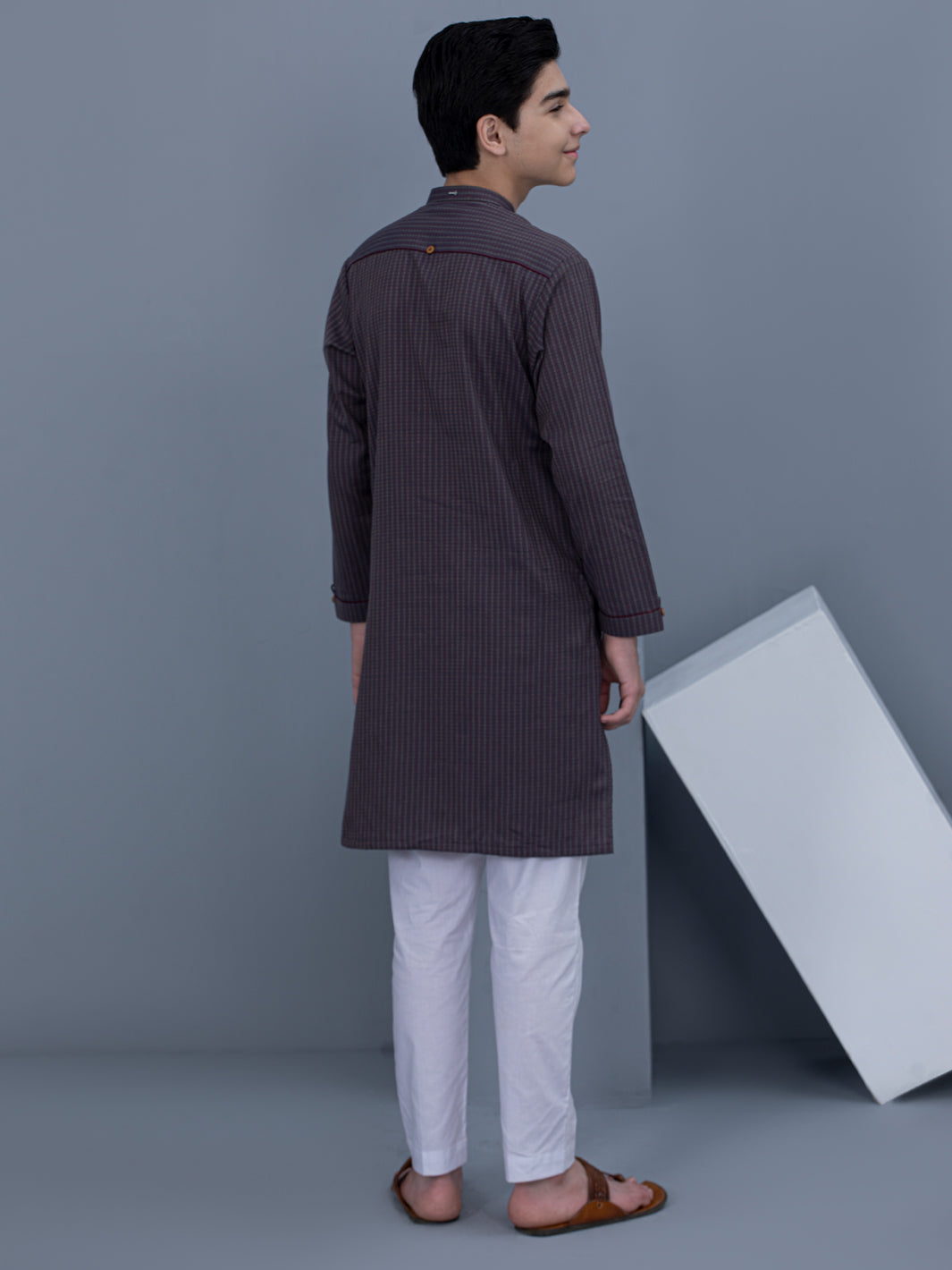 Purple Cotton Kurta - ALT-K-022B