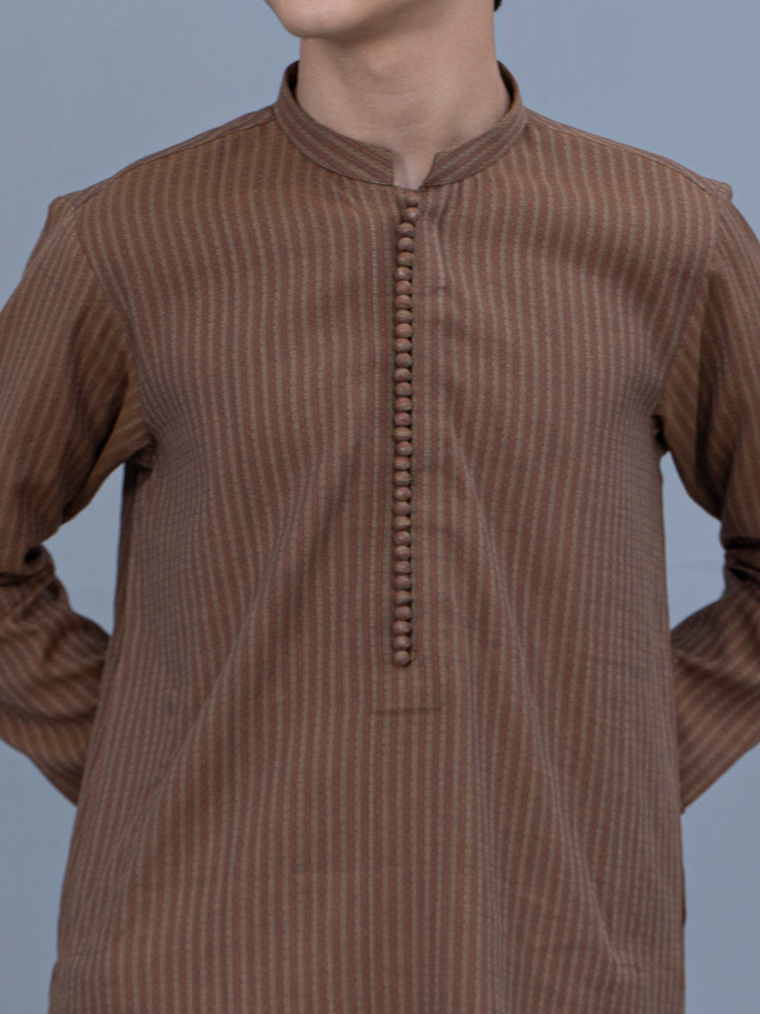 Brown Cotton Kurta - ALT-K-023A