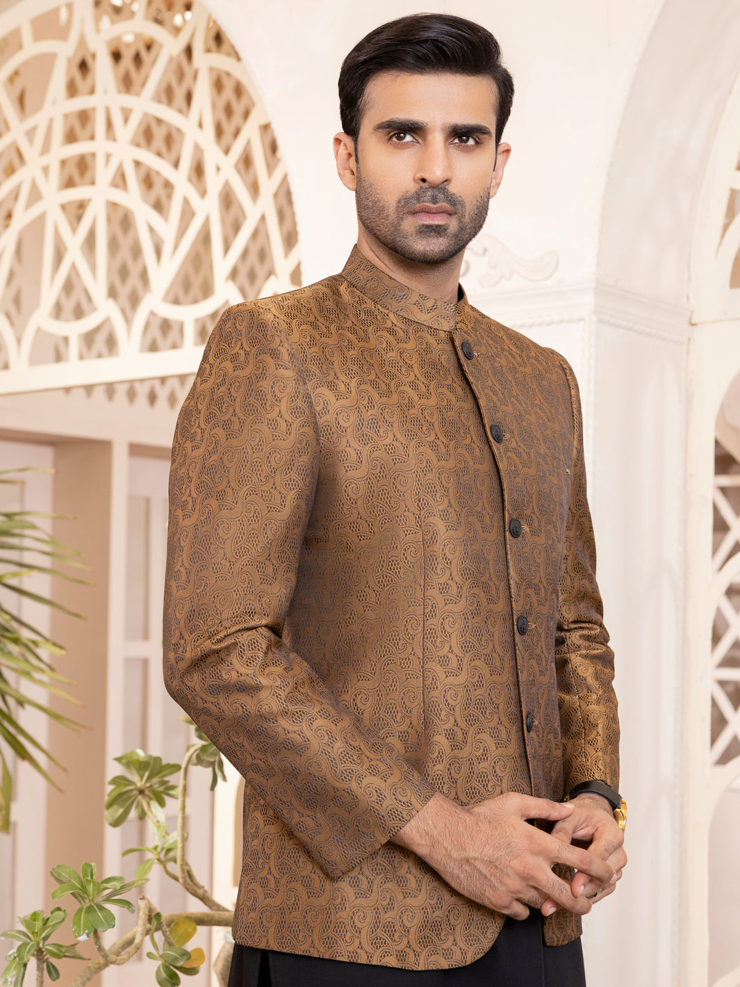 Brown Prince Coat - AL-PCS-039