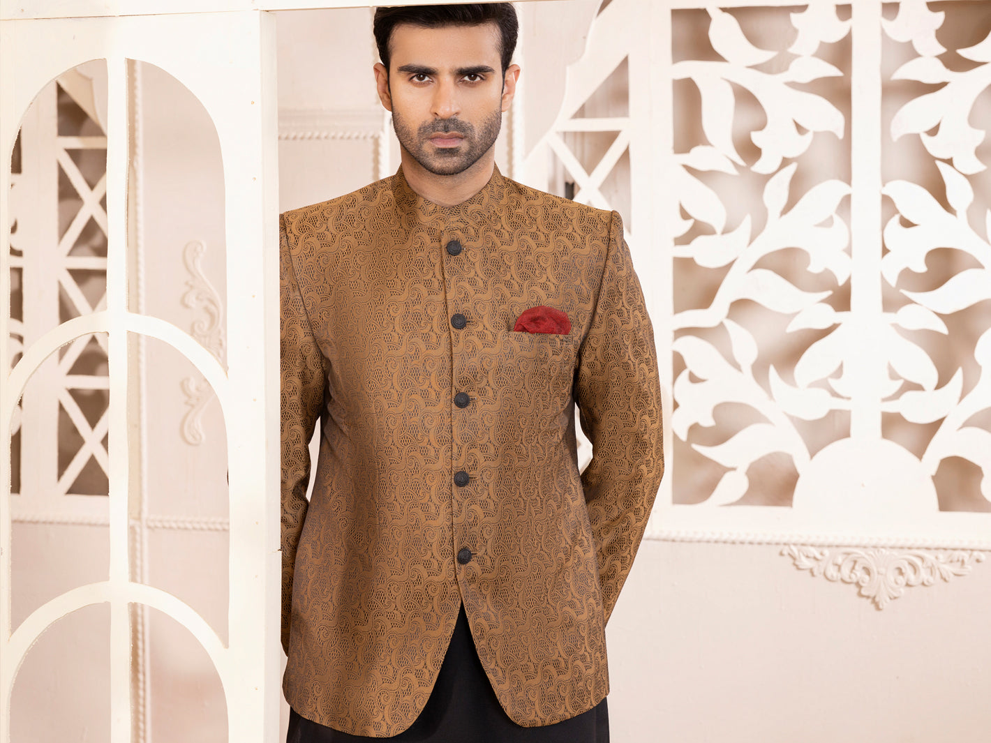 Brown Prince Coat - AL-PCS-039