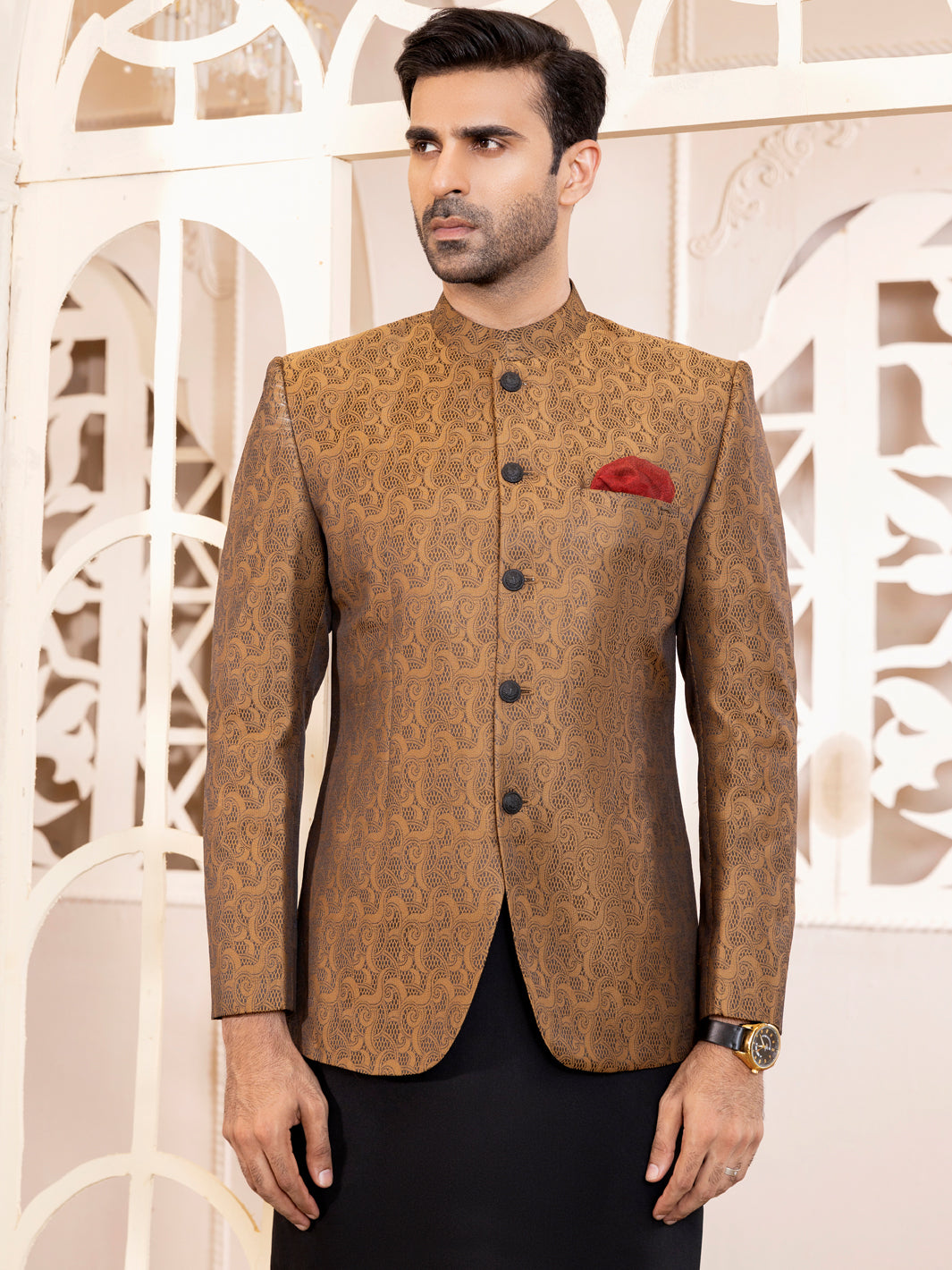 Brown Prince Coat - AL-PCS-039