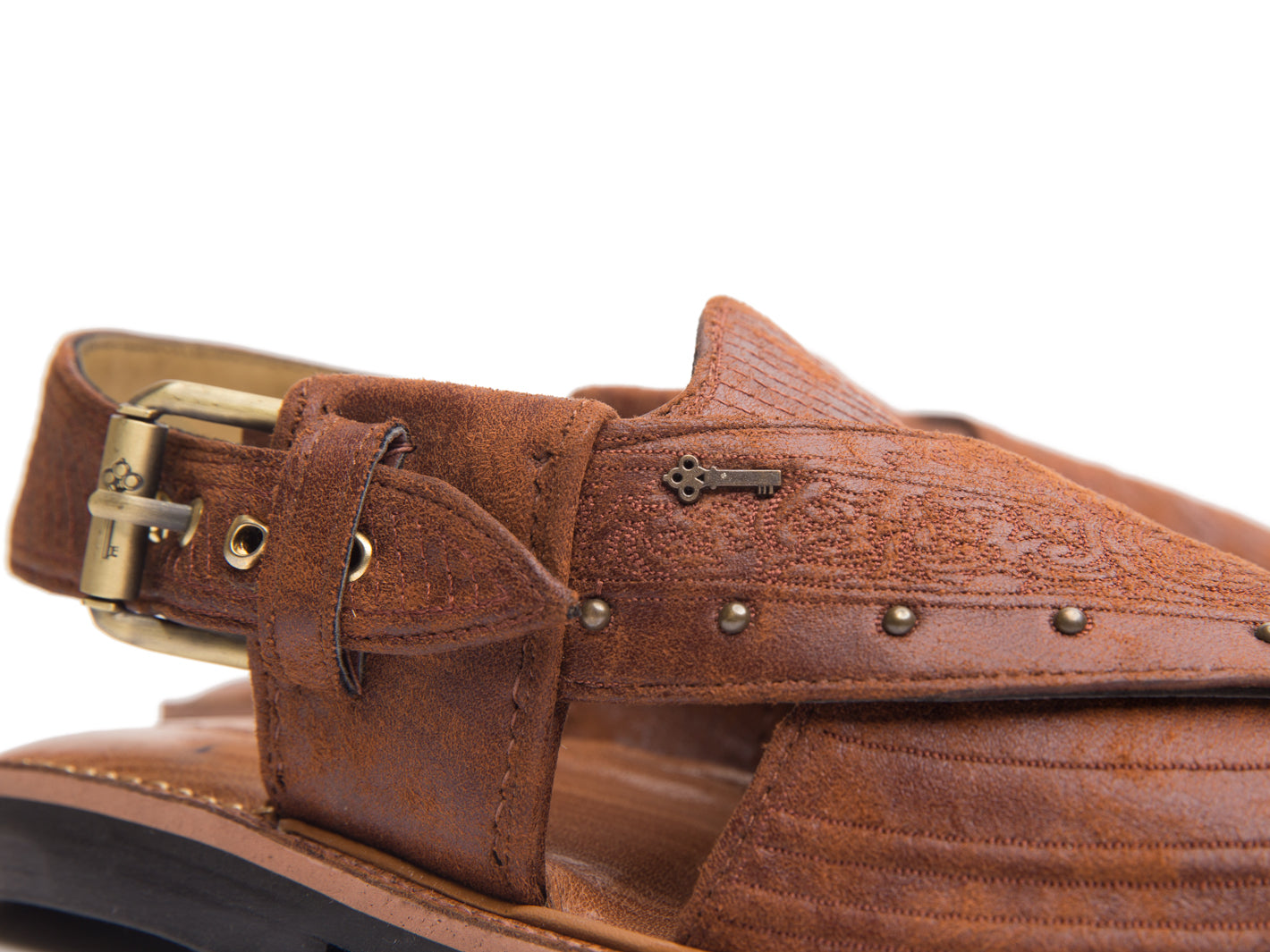 Brown Peshawari Chappal - AL-MFW-EFB-075