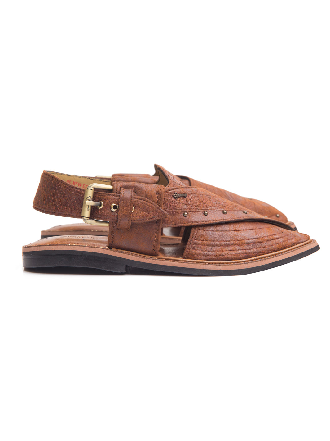 Brown Peshawari Chappal - AL-MFW-EFB-075