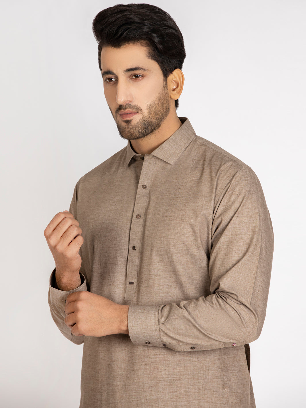 Light Brown Kameez Shalwar - ALWA-KS-262