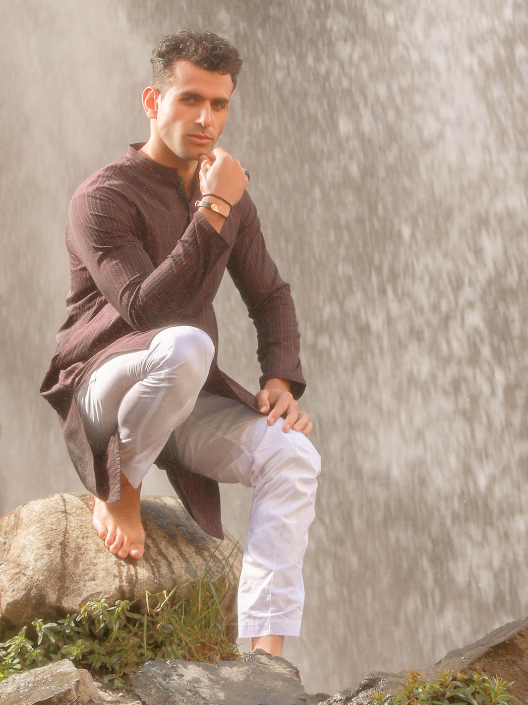 Dark Purple Kurta - AL-K-1005