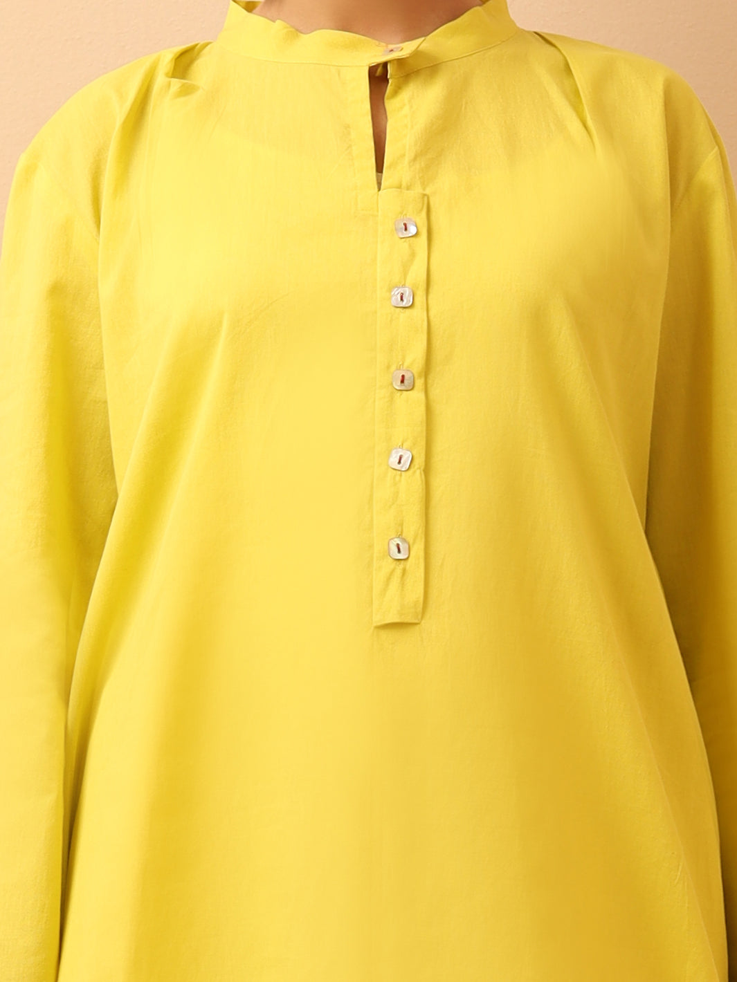 Lime Linen Tunic - ALCR-LK-1016 - Almirah Online