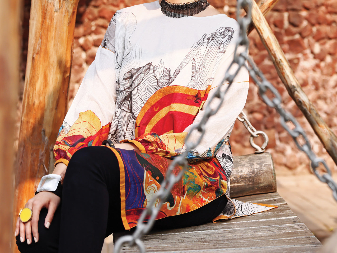 White Lawn Tunic - ALP-LK-1021