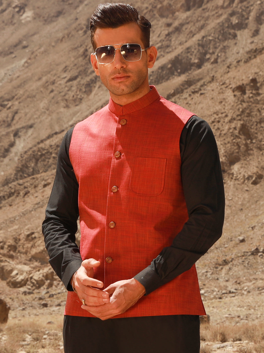 Red Waistcoat - AL-WC-429