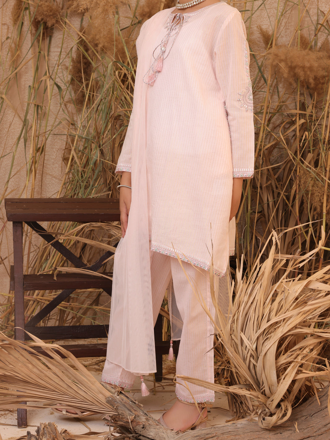 Light Pink 2 Piece Stitched - ALT-2PS-LKS-1026