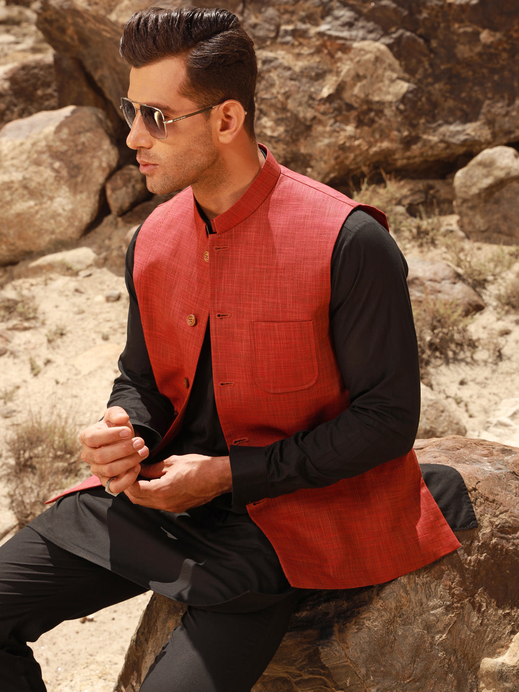Red Waistcoat - AL-WC-429