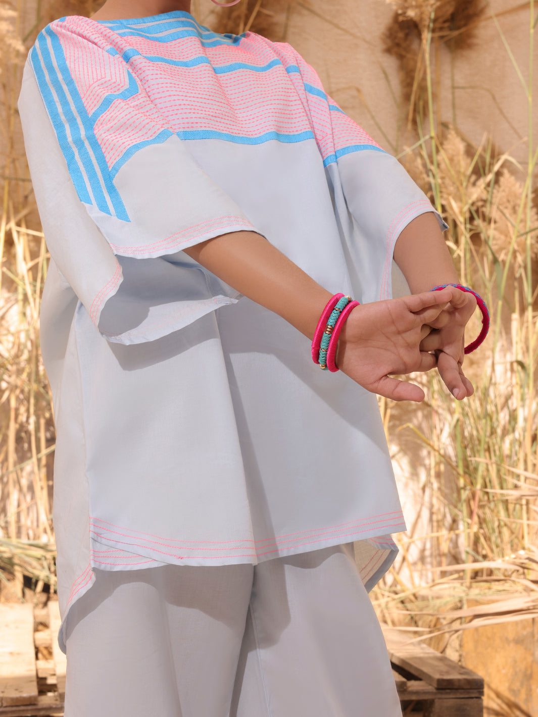 Ice Blue Dyed 2 Piece Stitched - ALT-2PS-LKS-1033