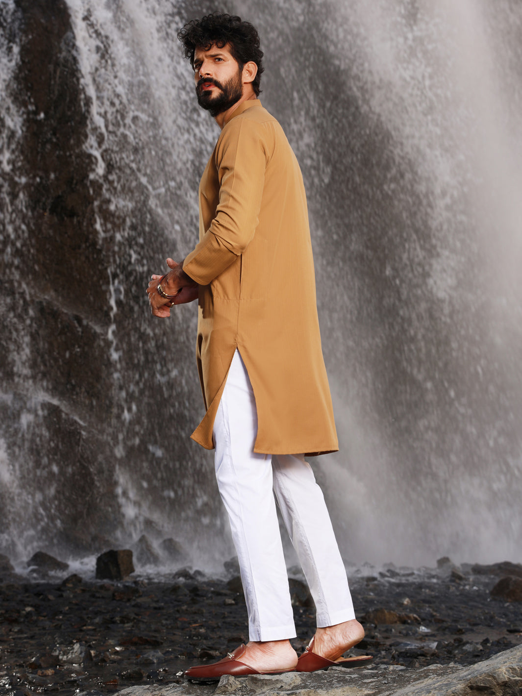 Mustard Kurta - AL-K-1037