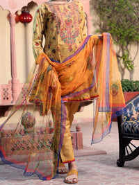 Mustard 3Pc Stitched - ALP-3PS-1132