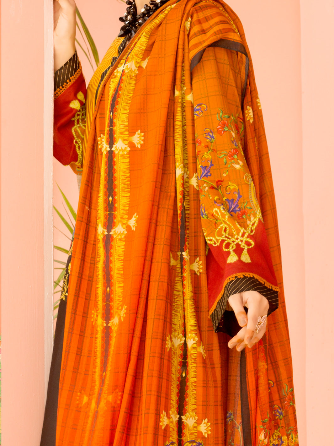 Mustard Lawn 3Pc Stitched - ALP-3PS-1134