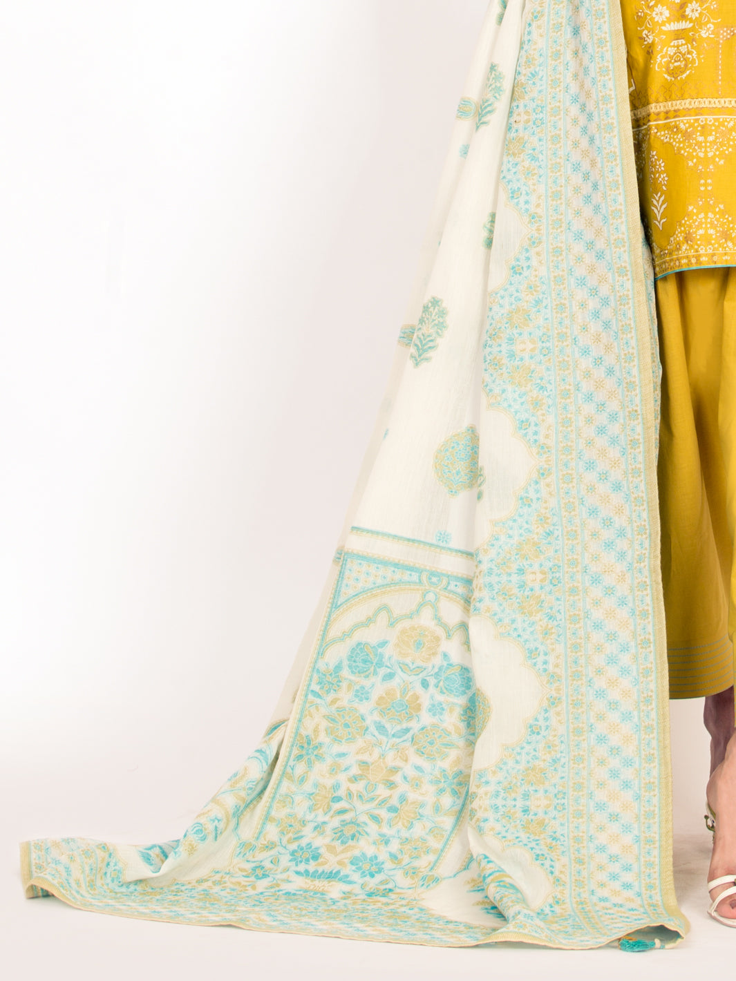 Lime Lawn 3Pc Stitched - ALP-3PS-1147