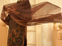 Brown Jacquard 3Pc Stitched - ALP-3PS-1164