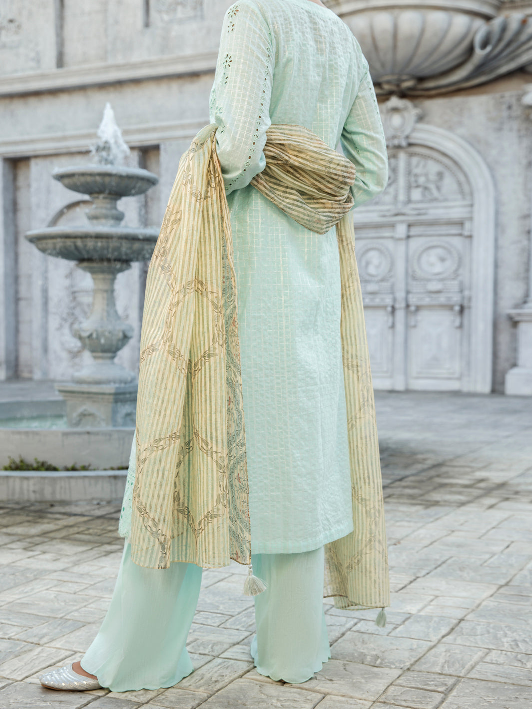 Ferozi Lurex Jacquard 3 Piece Unstitched - ALP-3PS-1187