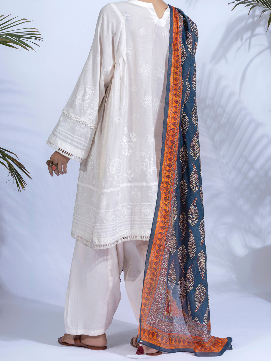 White Lawn 3Pc Unstitched - ALP-3PS-1241