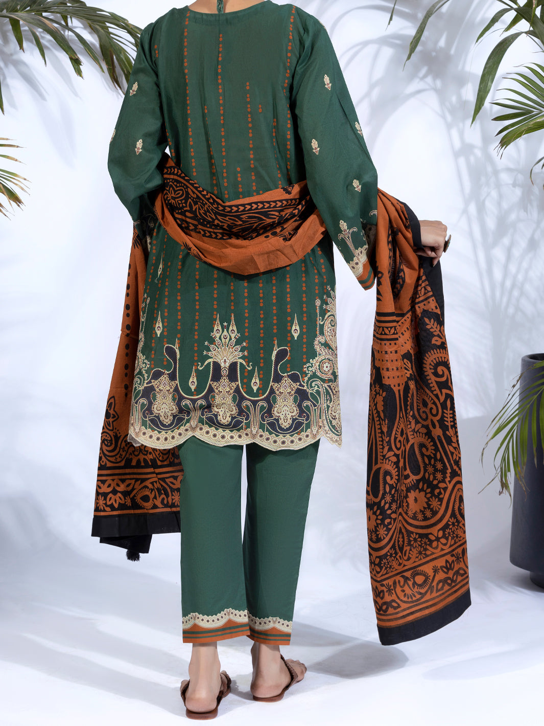 Green Lawn 3 Piece Unstitched - ALP-3PS-1244