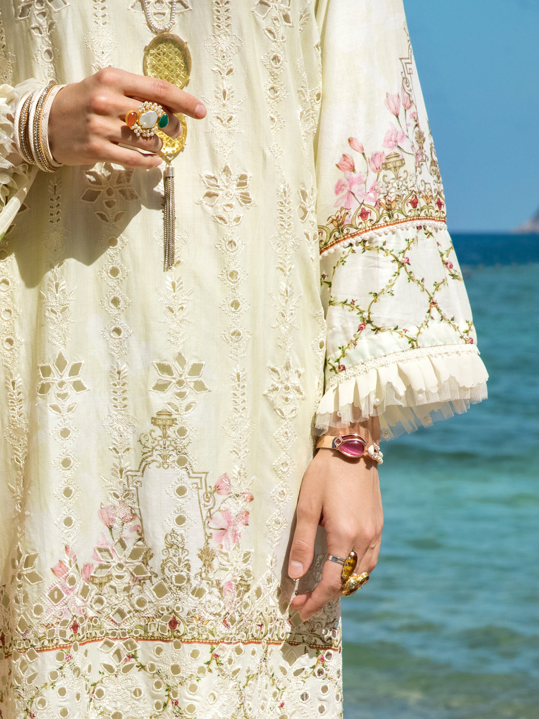 Light Green Lawn 3 Piece Stitched - ALP-3PS-1254
