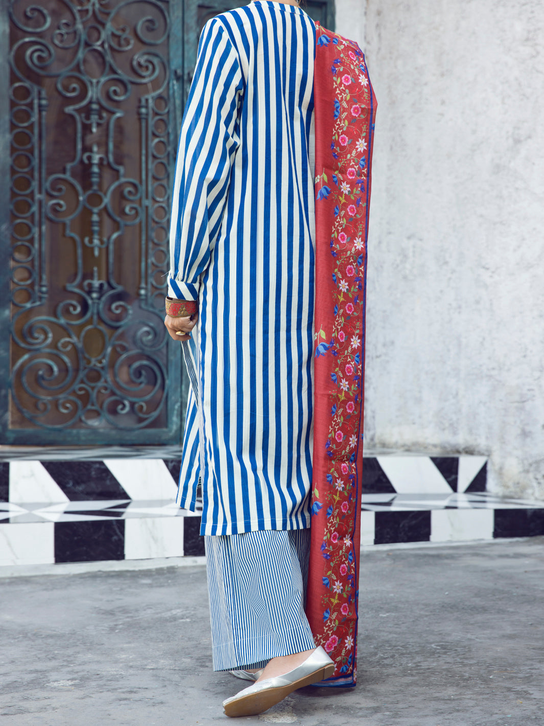 Blue Lawn 3 Piece Unstitched - ALP-3PS-1298