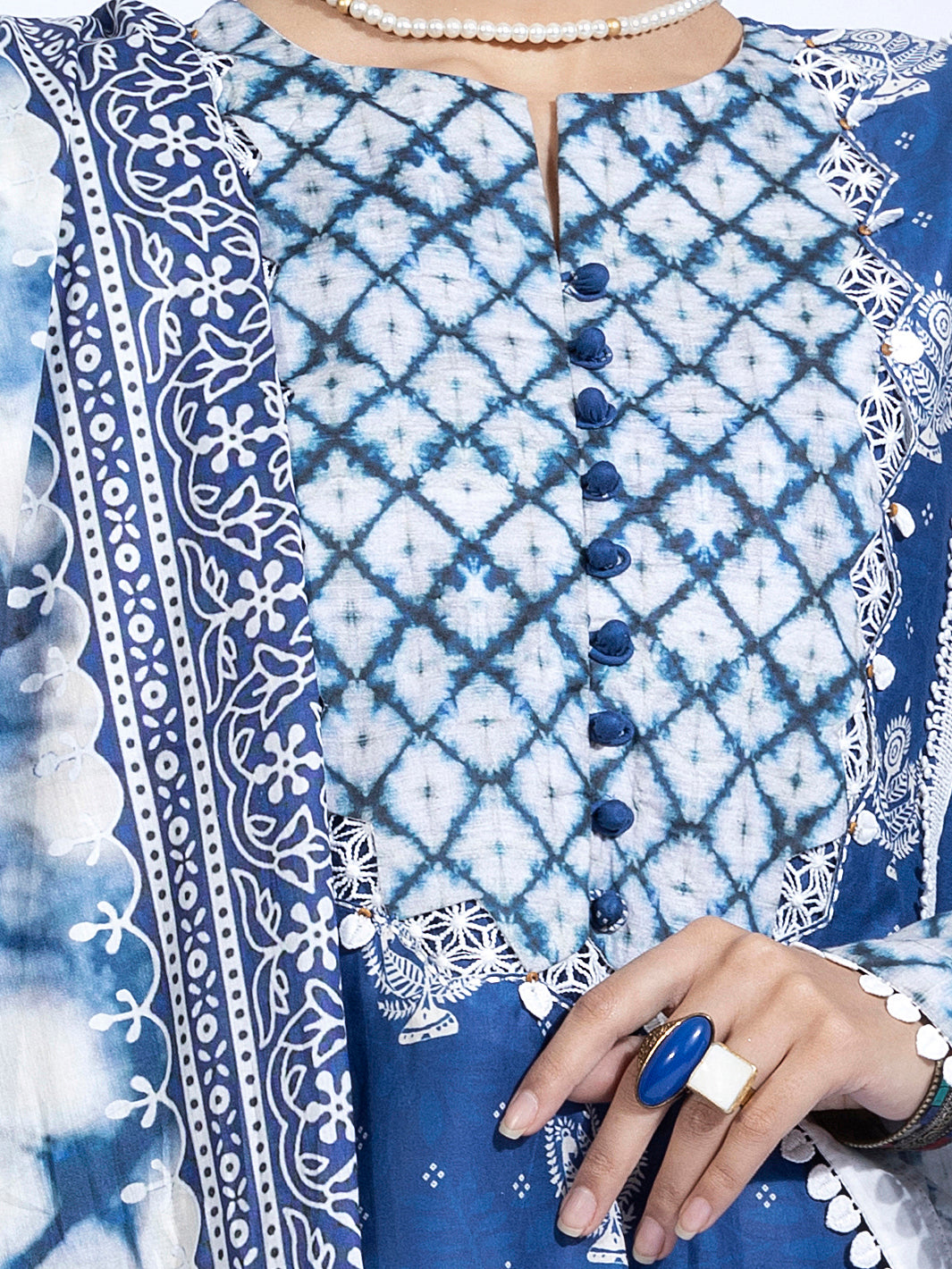 Blue Lawn 2Pc Unstitched - ALP-2PS-1317