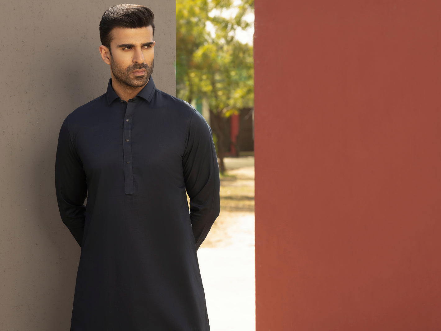 Blue Kameez Shalwar - ALWA-KS-281