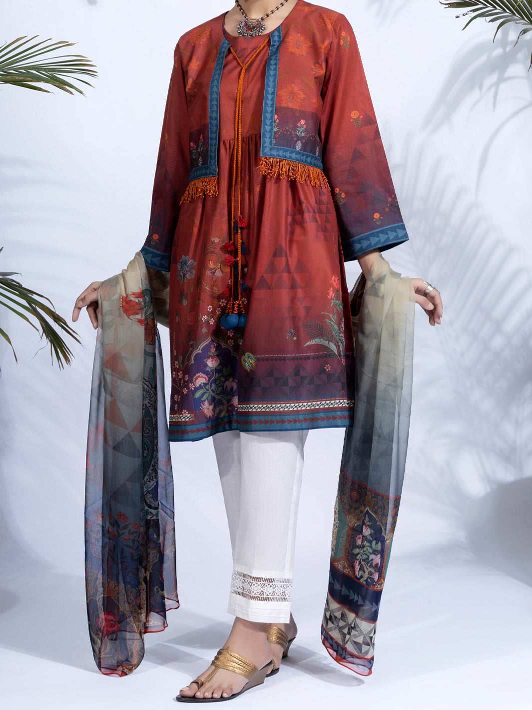 Orange Lawn 2 Piece Unstitched - ALP-2PS-1326