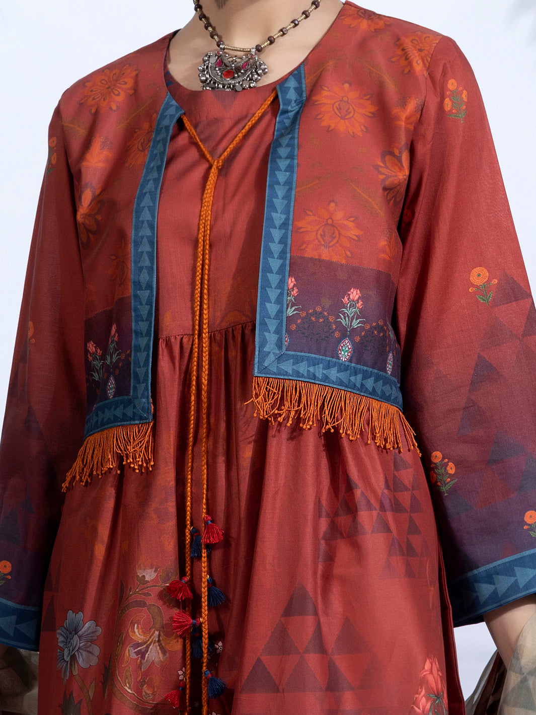 Orange Lawn 2 Piece Unstitched - ALP-2PS-1326