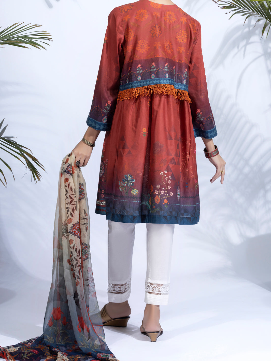 Orange Lawn 2 Piece Unstitched - ALP-2PS-1326