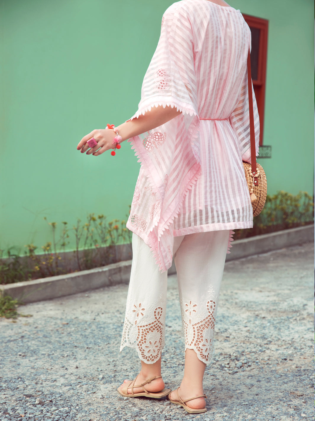 Pink Khaddi Net Tunic - ALP-LK-1352