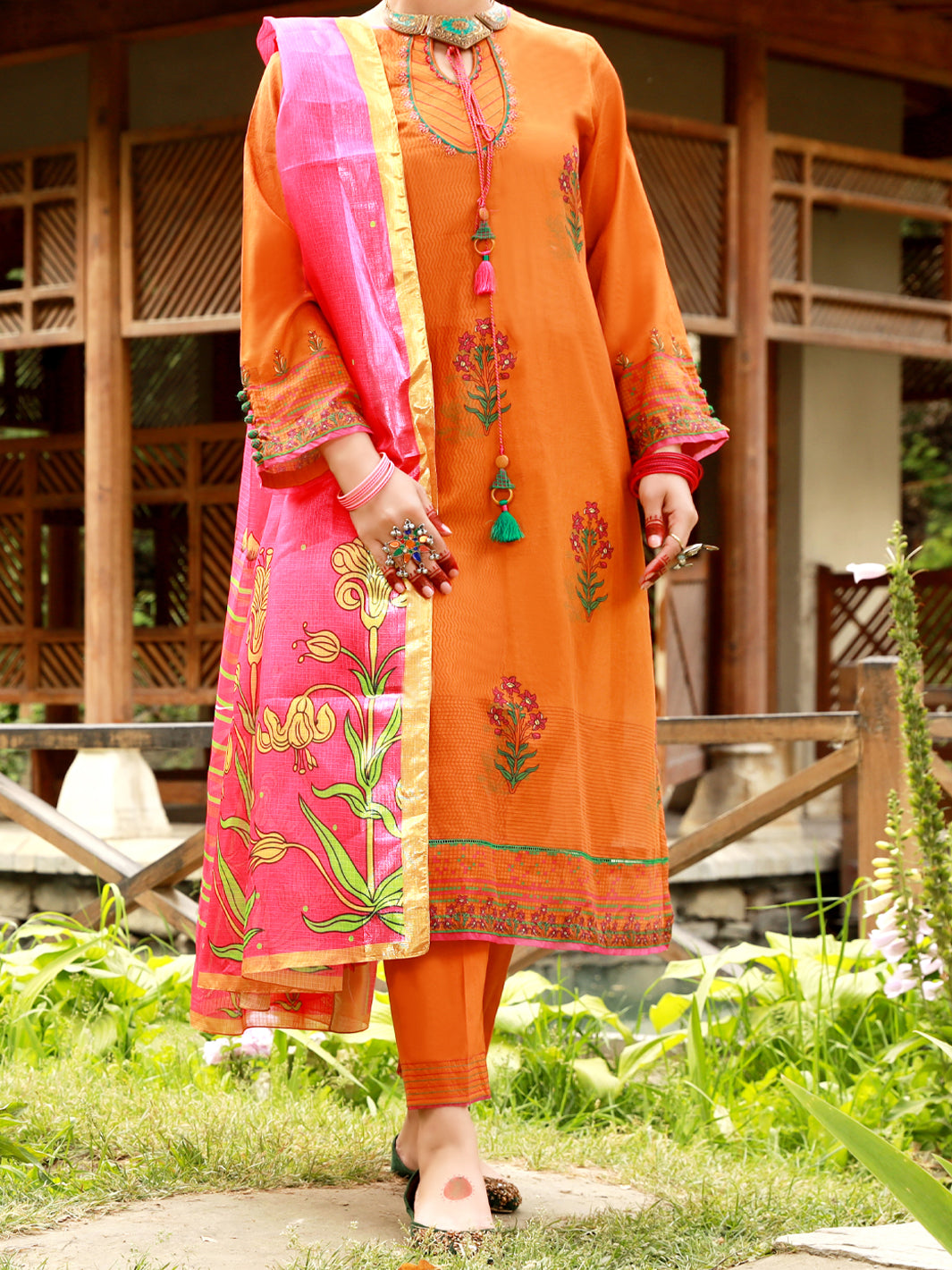 Mustard Lawn 3Pc Unstitched - ALP-3PS-1382