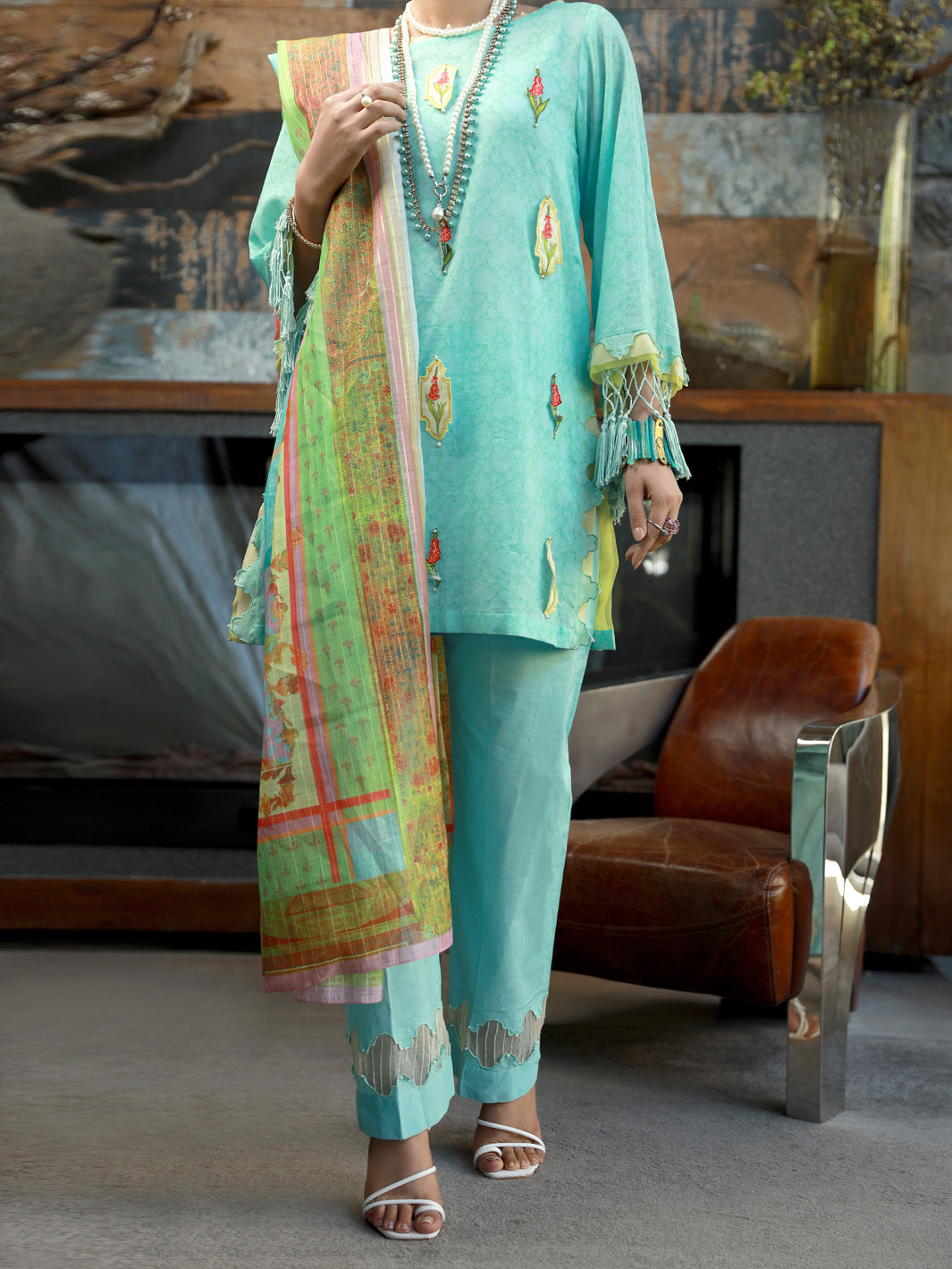 Ferozi Lawn 3 Piece Stitched - ALP-3PS-1395
